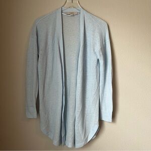 Ann Taylor LOFT Light Blue Linen Blend Cardigan Size Small